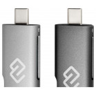Устройство чтения карт памяти USB 2.0/Type C Digma CR-СU2520-G серый