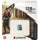Флеш карта microSDXC 128GB Kingston SDCG3/128GBSP Canvas Go! Plus w/o adapter