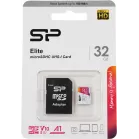Флеш карта microSDHC 32GB Silicon Power SP032GBSTHBV1V20SP Elite + adapter