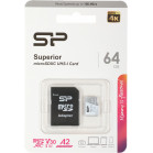 Флеш карта microSDXC 64GB Silicon Power SP064GBSTXDA2V20SP Superior + adapter