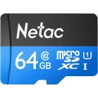 Флеш карта microSDXC 64GB Netac NT02P500STN-064G-S P500 w/o adapter