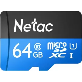 Флеш карта microSDXC 64GB Netac NT02P500STN-064G-S P500 w/o adapter