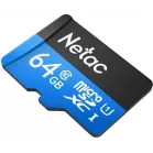Флеш карта microSDXC 64GB Netac NT02P500STN-064G-S P500 w/o adapter