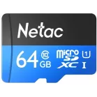 Флеш карта microSDXC 64GB Netac NT02P500STN-064G-R P500 + adapter