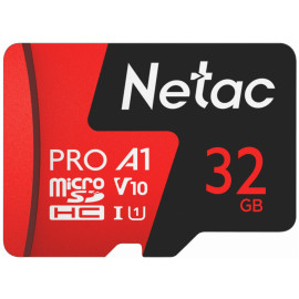 Флеш карта microSDHC 32Gb Class10 Netac NT02P500PRO-032G-R P500 Extreme Pro + adapter