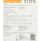 Флеш карта microSDXC 512GB Digma CARD30 V30 + adapter