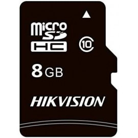 Флеш карта microSDHC 8Gb Class10 Hikvision HS-TF-C1(STD)/8G/Adapter C1 + adapter
