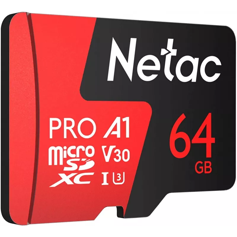 Флеш карта microSDXC 64GB Netac NT02P500PRO-064G-S P500 Extreme Pro w/o adapter