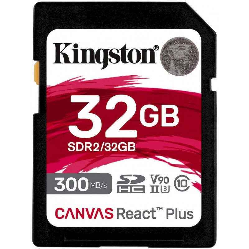 Флеш карта SDHC 32GB Kingston SDR2/32GB Canvas React Plus + adapter Флеш карта SDHC 32GB Kingston SDR2/32GB Canvas React Plus + adapter