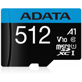 Флеш карта microSDXC 512GB A-Data AUSDX512GUICL10A1-RA1 Premier Pro + adapter