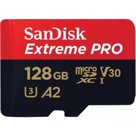 Флеш карта microSDXC 128GB Sandisk SDSQXCD-128G-GN6MA Extreme Pro + adapter