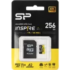 Флеш карта microSDXC 256GB Silicon Power SP256GBSTXLA2V1N Inspire V30 A2 w/o adapter