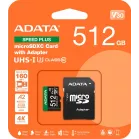 Флеш карта microSDXC 512GB A-Data UD512GUI3V30A2SP-RA1 Speed Plus V30 A2 + adapter