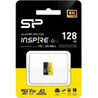 Флеш карта microSDXC 128GB Silicon Power SP128GBSTXLA2V1N Inspire V30 A2 w/o adapter