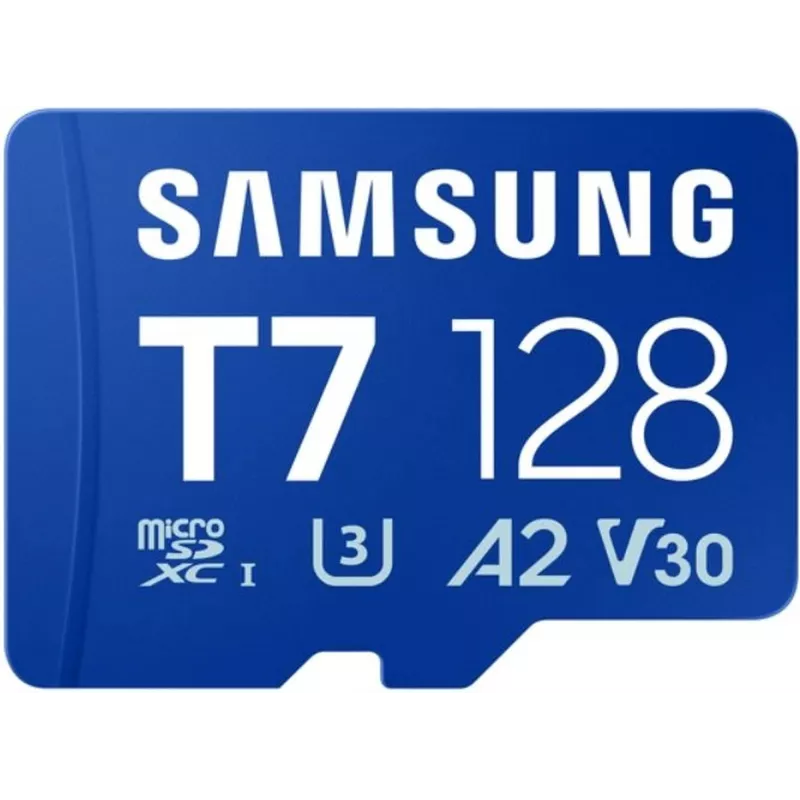 Флеш карта microSDXC 128GB Samsung MB-MB128T T7 V30 A2 w/o adapter