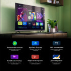 Телевизор LED Hyundai 65" H-LED65FU7002 Салют ТВ Frameless черный 4K Ultra HD 60Hz DVB-T DVB-T2 DVB-C DVB-S DVB-S2 WiFi Smart TV (RUS)