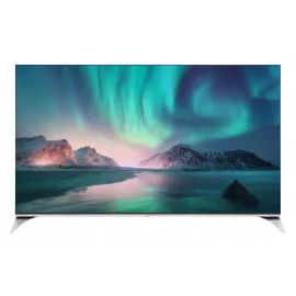 Телевизор QLED Hyundai 55" H-LED55QBU7500 Android TV Frameless черный/серебристый 4K Ultra HD 60Hz DVB-T DVB-T2 DVB-C DVB-S DVB-S2 USB WiFi Smart TV