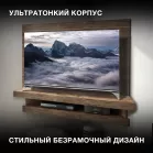 Телевизор QLED Hyundai 55" H-LED55QBU7500 Android TV Frameless черный/серебристый 4K Ultra HD 60Hz DVB-T DVB-T2 DVB-C DVB-S DVB-S2 USB WiFi Smart TV