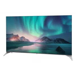 Телевизор QLED Hyundai 65" H-LED65QBU7500 Android TV Frameless черный/серебристый 4K Ultra HD 60Hz DVB-T DVB-T2 DVB-C DVB-S DVB-S2 USB WiFi Smart TV