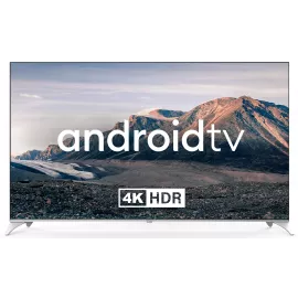 Телевизор QLED Hyundai 75" H-LED75QBU7500 Android TV Frameless черный/серебристый 4K Ultra HD 60Hz DVB-T DVB-T2 DVB-C DVB-S DVB-S2 USB WiFi Smart TV