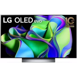 Телевизор OLED LG 48" OLED48C3RLA.ARUB темно-серый/серебристый 4K Ultra HD 120Hz DVB-T DVB-T2 DVB-C DVB-S2 USB WiFi Smart TV