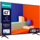 Телевизор LED Hisense 43" 43A6K Frameless черный 4K Ultra HD 60Hz DVB-T DVB-T2 DVB-C DVB-S DVB-S2 USB WiFi Smart TV