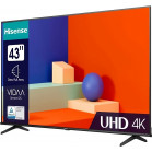 Телевизор LED Hisense 43" 43A6K Frameless черный 4K Ultra HD 60Hz DVB-T DVB-T2 DVB-C DVB-S DVB-S2 USB WiFi Smart TV