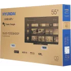 Телевизор OLED Hyundai 55" H-LED55OBU7700 Android TV Frameless черный/черный 4K Ultra HD 120Hz DVB-T DVB-T2 DVB-C DVB-S DVB-S2 USB WiFi Smart TV
