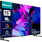 Телевизор QLED Hisense 75" 75U7KQ темно-серый 4K Ultra HD 120Hz DVB-T DVB-T2 DVB-C DVB-S DVB-S2 USB WiFi Smart TV