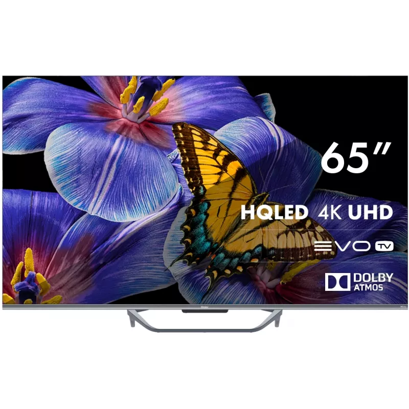 Телевизор QLED Haier 65" DH1VW9D04RU S4 Frameless серый 4K Ultra HD 60Hz MEMC DVB-T2 DVB-C DVB-S2 USB WiFi Smart TV