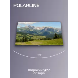 Телевизор LED PolarLine 43" 43PL51TC-SM черный FULL HD 60Hz DVB-T DVB-T2 DVB-C DVB-S2 USB WiFi Smart TV (RUS)