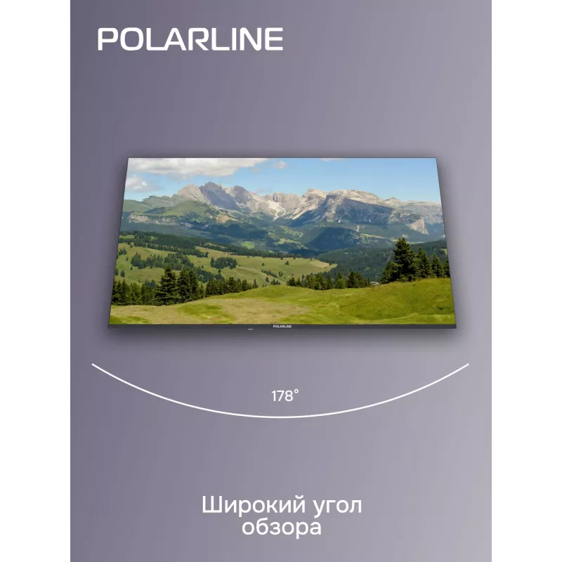 Телевизор LED PolarLine 43" 43PL51TC-SM черный FULL HD 60Hz DVB-T DVB-T2 DVB-C DVB-S2 USB WiFi Smart TV (RUS)