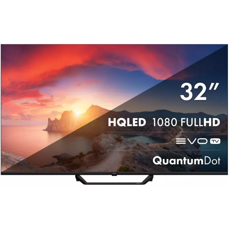 Телевизор QLED Haier 32" Smart TV S2 Pro Frameless черный FULL HD 60Hz DVB-T DVB-T2 DVB-C DVB-S DVB-S2 USB WiFi Smart TV (RUS)