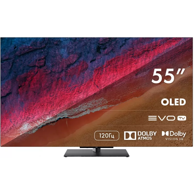Телевизор OLED Haier 55" S9 Pro Frameless черный 4K Ultra HD 120Hz DVB-T DVB-T2 DVB-C DVB-S2 USB WiFi Smart TV