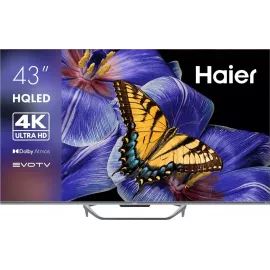 Телевизор QLED Haier 43" Smart TV S4 Frameless серебристый/серебристый 4K Ultra HD 60Hz DVB-T DVB-T2 DVB-C DVB-S DVB-S2 USB WiFi Smart TV (RUS)