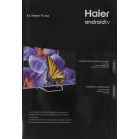 Телевизор QLED Haier 43" Smart TV S4 Frameless серебристый/серебристый 4K Ultra HD 60Hz DVB-T DVB-T2 DVB-C DVB-S DVB-S2 USB WiFi Smart TV (RUS)