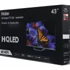 Телевизор QLED Haier 43" Smart TV S4 Frameless серебристый/серебристый 4K Ultra HD 60Hz DVB-T DVB-T2 DVB-C DVB-S DVB-S2 USB WiFi Smart TV (RUS)