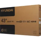 Телевизор LED Hyundai 43" H-LED43BU7012 YaOS Frameless черный/черный 4K Ultra HD 60Hz DVB-T DVB-T2 DVB-C DVB-S DVB-S2 USB WiFi Smart TV