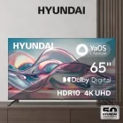 Телевизор LED Hyundai 65" H-LED65BU7012 YaOS Frameless черный 4K Ultra HD 60Hz DVB-T DVB-T2 DVB-C DVB-S DVB-S2 USB WiFi Smart TV