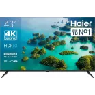 Телевизор LED Haier 43" LED S2 Frameless черный 4K Ultra HD 60Hz MEMC DVB-T DVB-T2 DVB-C DVB-S DVB-S2 USB WiFi Smart TV (RUS)