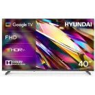 Телевизор LED Hyundai 40" H-LED40BS5011 Google TV Frameless Metal черный FULL HD 60Hz DVB-T DVB-T2 DVB-C DVB-S DVB-S2 USB WiFi Smart TV