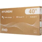 Телевизор LED Hyundai 40" H-LED40BS5011 Google TV Frameless Metal черный FULL HD 60Hz DVB-T DVB-T2 DVB-C DVB-S DVB-S2 USB WiFi Smart TV