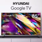 Телевизор LED Hyundai 85" H-LED85BU7011 Google TV черный 4K Ultra HD 60Hz MEMC DVB-T DVB-T2 DVB-C DVB-S DVB-S2 USB WiFi Smart TV