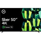 Телевизор LED Sber 50" SDX-50U4124 Салют ТВ Frameless черный 4K Ultra HD 60Hz DVB-T DVB-T2 DVB-C DVB-S DVB-S2 USB WiFi Smart TV