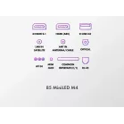 Телевизор LED Haier 85" 85 MiniLED M4 Frameless серебристый 4K Ultra HD 60Hz MEMC DVB-T DVB-T2 DVB-C DVB-S2 USB WiFi Smart TV