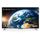 Телевизор QLED Digma Pro 50" QLED 50D Google TV Frameless черный графит/черный 4K Ultra HD 144Hz MEMC DVB-T DVB-T2 DVB-C DVB-S DVB-S2 USB WiFi Smart TV