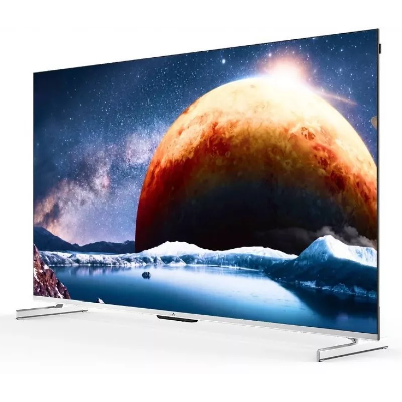 Телевизор QLED Digma Pro 65" Mini LED 65Q Google TV Frameless серебристый/серебристый 4K Ultra HD 144Hz MEMC DVB-T DVB-T2 DVB-C DVB-S DVB-S2 USB WiFi Smart TV