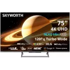 Телевизор LED Skyworth 75" 75X67H NEXO Mini-LED черный/серый 4K Ultra HD 120Hz MEMC DVB-T DVB-T2 DVB-C DVB-S DVB-S2 USB WiFi Smart TV