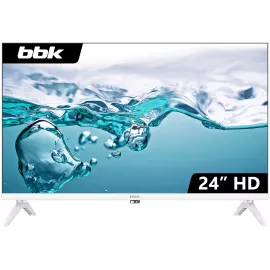 Телевизор LED BBK 24" 24LEM-1045/TS2C (W) белый HD 60Hz DVB-T2 DVB-C DVB-S2 USB (RUS)