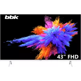 Телевизор LED BBK 43" 43LEM-1054/FTS2C (W) белый FULL HD 60Hz DVB-T2 DVB-C DVB-S2 USB (RUS)